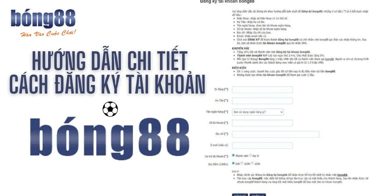 Hướng Dẫn Đăng Ký Bong88 Nhanh Gọn Lẹ Quy trình đăng ký Bong88 mới nhất cho tân thủ